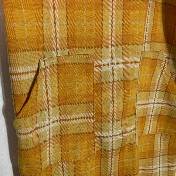 btween Yellow Plaid Casual Dress Poly Size 10 - Picture 3 of 7